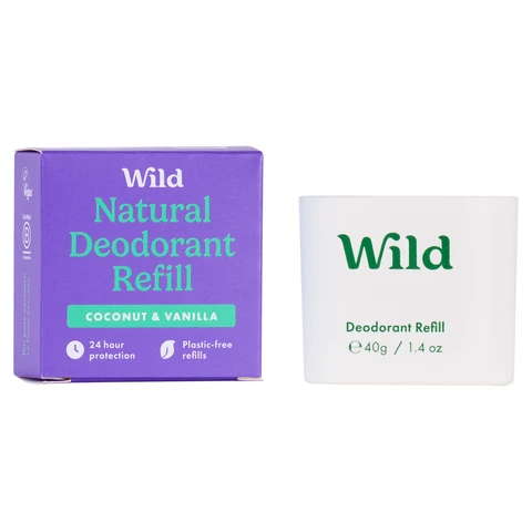 Wild Coconut & Vanilla Natural Deodorant Refill 40g