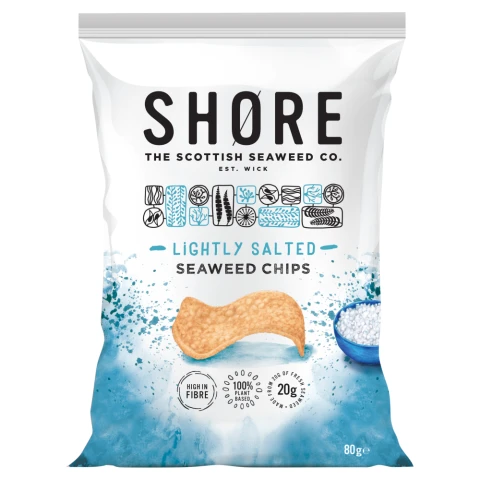 Shore Salted Seaweed Chips - 80G