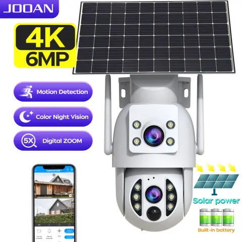 Jooan Soloar Powered WiFi Security Camera Wireless Outdoor 1PC
