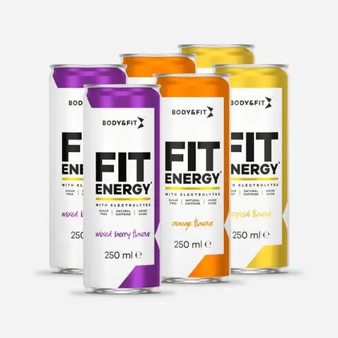 Body&Fit Fit Energy Drink Variety (2x each flavour)* 1500 ml (250ml x 6 Cans)