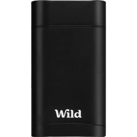 Wild Refillable,  Cotton & Sea Salt Men's Black Case Natural Deodorant 40g