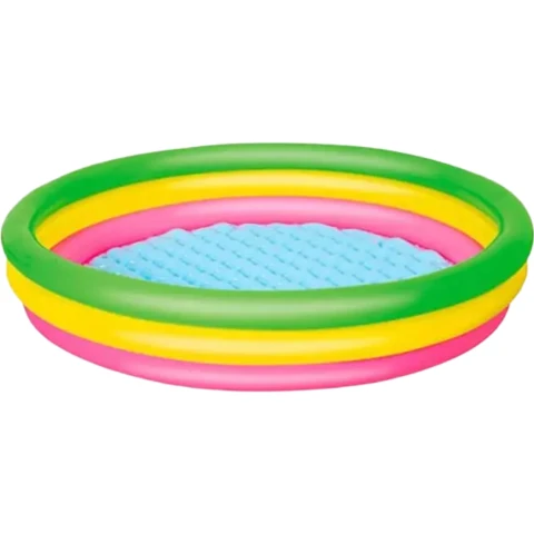 Bestway 3-Ring Colourful Kids Inflatable Paddling Pool