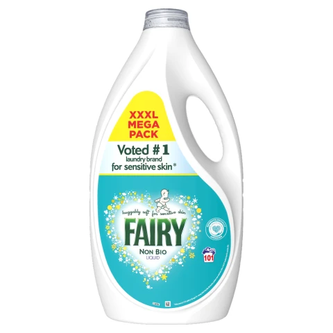 Fairy Non Bio Liquid Detergent,101 Washes 3.131 l, Sensitive skin