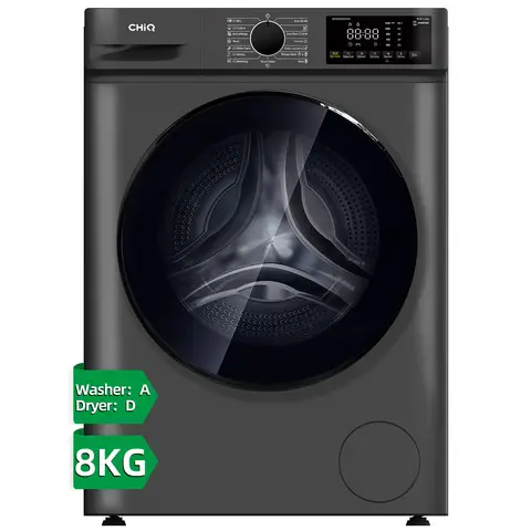 CHiQ JKW85882HG 8kg/5kg Freestanding Washer Dryer - 1400 Spin - Dark Graphite Grey - A/D Rated