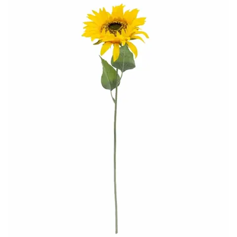 Candlelight Artificial Sunflower Stem Yellow 70cm