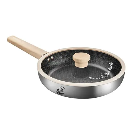 Bratpfanne - Pfanne aus Edelstahl 316 - Induktionsherd Gas - B.Duck