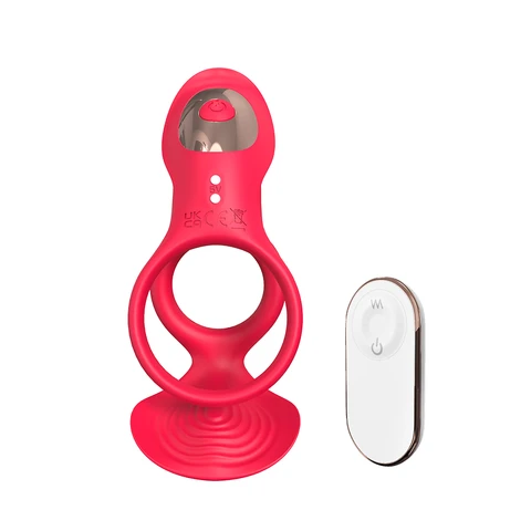Moistor Kabelloser Vibrations-Penisring – 3 Vibrationsstufen, 6 Frequenzen, IPX7 wasserdicht, magnetisches USB-Ladegerät, geeignet für Paare, K012-2