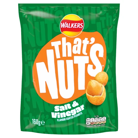 Walkers That's Nuts Salt & Vinegar 160g
