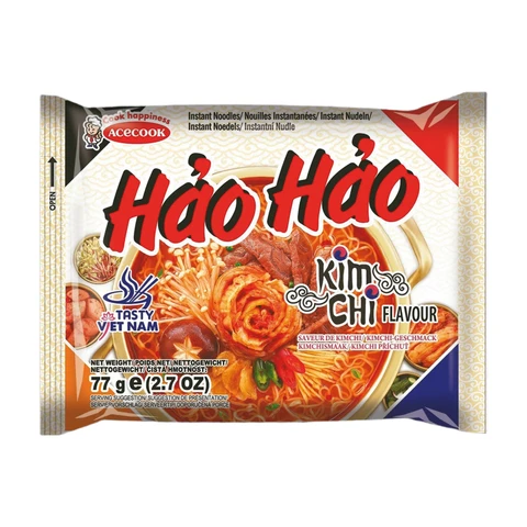 HaoHao Nouilles Instantanées Saveur Kimchi 77 g