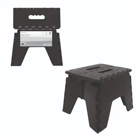 Anika Folding Step Stool Black