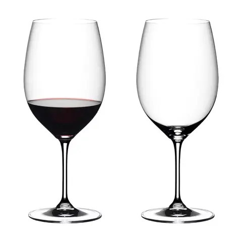 RIEDEL Vinum Cabernet Sauvignon/Merlot (Bordeaux) Weinglas - Bleikristall - 650ml (22 fl oz) - 2er Set, Spülmaschinenfest, Made in Germany