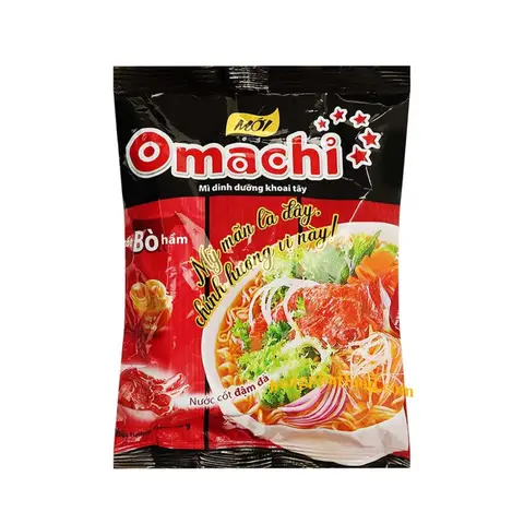 Omachi Instant-Kartoffelnudeln Geschmortes Rindfleisch 79g