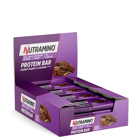 Nutramino Eiwitreep 12 x 55 g - Pinda & Karamel