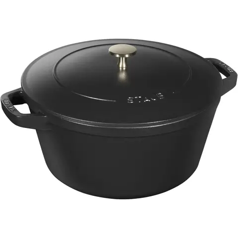 STAUB De Cocotte Gietijzeren Kookpot Set - Zwart, 2 stuks