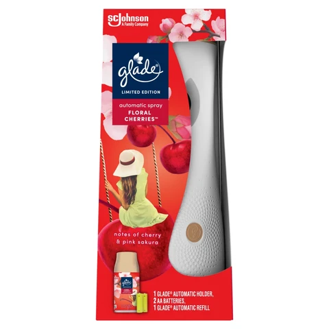 Glade Air Freshener Holder & Refill, Floral Cherry, 269ml