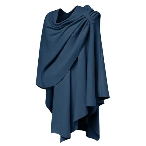 PULI Womens Shawl 18015Dark Slate  BlueF