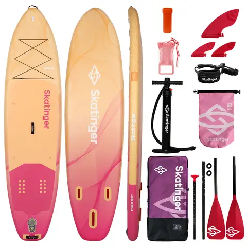 SKATINGER Wave Yellow 11'6"*35"*6"