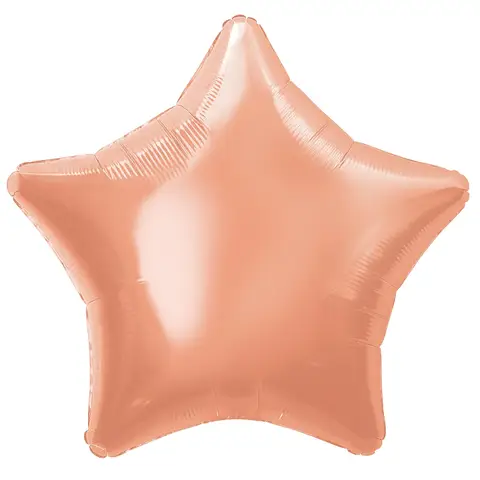 Unique Party Star Foil Balloon, Rose Gold, 50cm