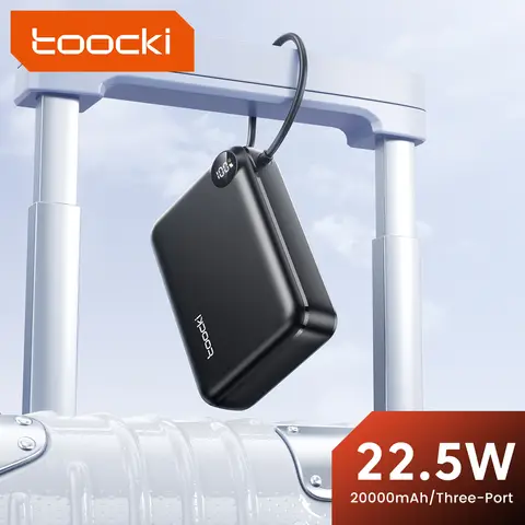 toocki Portable Charger, Slimmest Fast Charging 20000mAh USB C in/Out Power Bank, 22.5W PD3.0 QC4+ Battery Pack, Portable Phone Charger for iPhone 17 16 15 14 13 12 Pro Samsung S22 S21 Google AirPods iPad