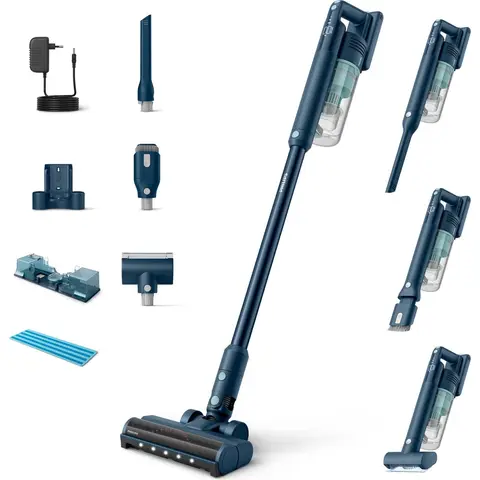 Philips Serie 5000 XC5141/01 Draadloze stofzuiger Steelstofzuiger met LED-kop Handheld Zakloos