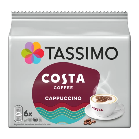 Tassimo Costa Cappuccino 12 Discs 210g