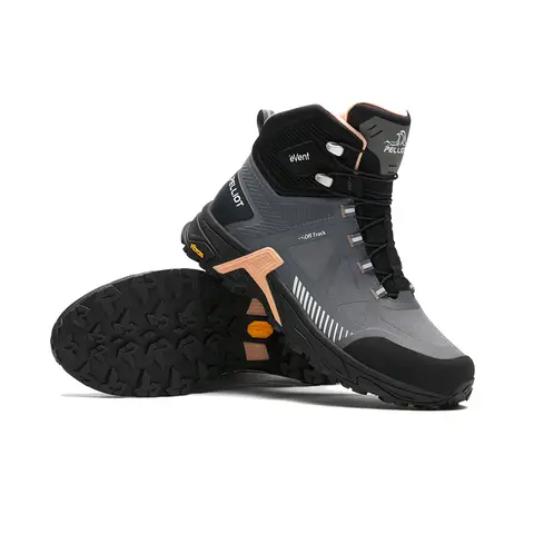 PELLIOT Bottes de randonnée à hautes tiges pour femmes Voyage Camping – Durable et de soutien, Gris roche (EU 38)