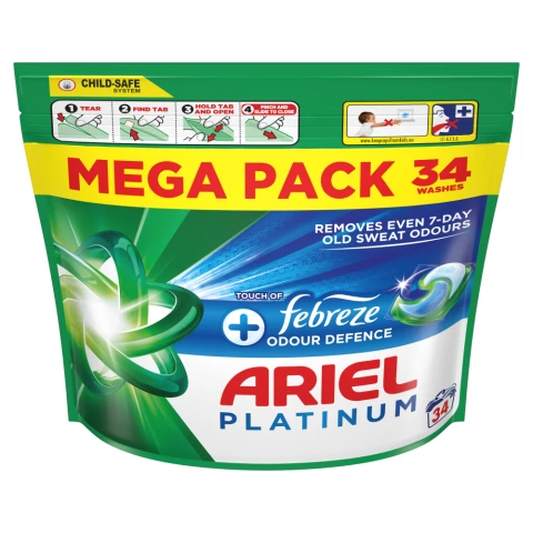 Ariel Platinum PODS, Washing Liquid Capsules 34 Washes
