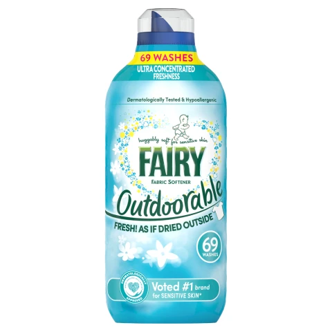 Fairy Outdoorable Fabric Conditioner 69 Washes, For Sensitive Skin, Dermatologically Tested