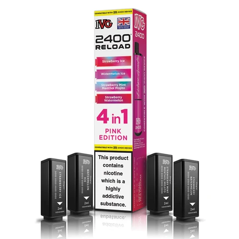 Ivg 2400 Reload 4 Pack Pink Edition