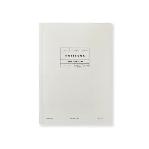 Katie Leamon A5  Notebook 300 Blank Pages 100GSM Cloudy Grey