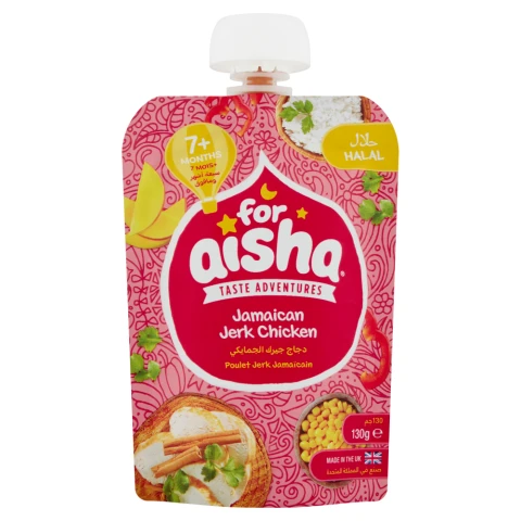 For Aisha Jamaican Jerk Chicken 7+ Months - 130g
