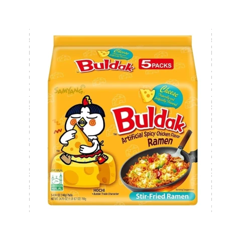 Samyang Buldak Hot Chicken Ramen Cheese (Pack of 5) 三养火鸡面（芝士味）五连包