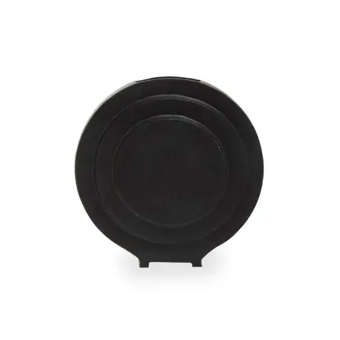 Hapax Round Matt Black Finish Vase