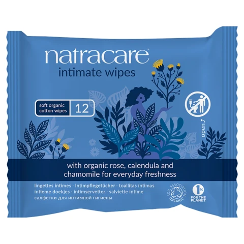 Natracare Organic 12 Intimate Wipes