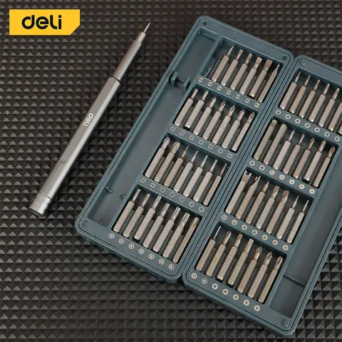 DELI 57-teiliges Haushalts-Precisionschraubendreher-Set, komplettes Set zur Reparatur von Elektronik und Kleingeräten