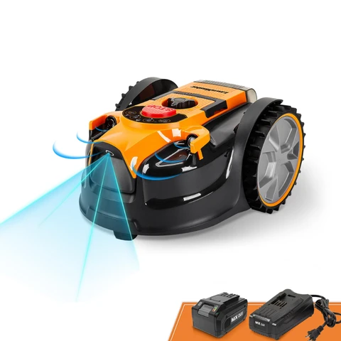 VBRM16 OcuMow Wireless Lawnmower for up to 150 ㎡ Self-Propelled Lawnmower Robot Obstacle Avoidance Noise Arm Robotic Lawnmower without Limiting Cable