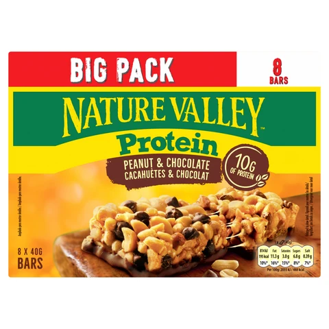 Nature Valley Protein Peanut & Chocolate Cereal Bars 8 x 40g
