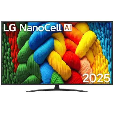 LG 65NANO80A3B 65 pouces 60 Hz 4K Ultra HD TV LED intelligente, dalle NanoCell IA, NANO80, 2025