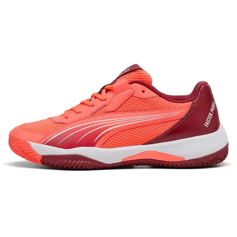 Puma Nova Court Rood Bordeaux Wit Sneakers 43