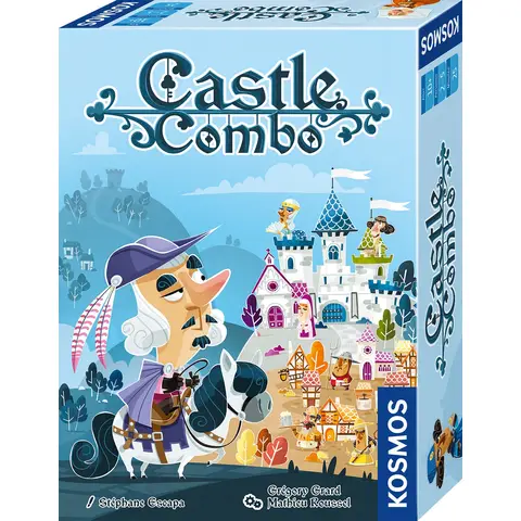 Kosmos 685393 Castle Combo, Deutsche Ausgabe, Kartenspiel für 2-5 Personen ab 10 Jahren, Taktisches und schnelles Spiel mit hohem Wiederspielreiz