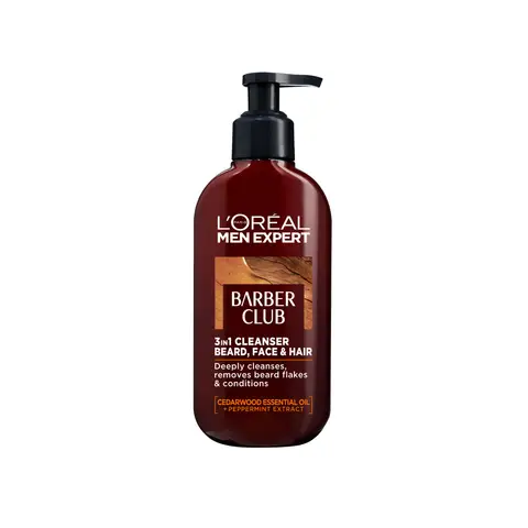 L'Oréal Men Expert Barber Club 3 in 1 Beard Face and Hair Wash 200ml