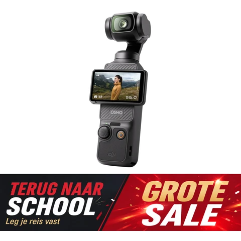 【Terug-naar-school】DJI Osmo Pocket 3, vlogcamera met 1-inch CMOS & 4K/120fps video, 3-assige stabilisatie, snelle focus, gezichts-/objectvolging, 2" draaibaar touchscreen, compacte videocamera voor fotografie en YouTube.