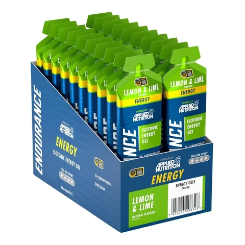 Applied Nutrition Energy Gel Endurance Lemon & Lime Flavour - 20 x 60ml