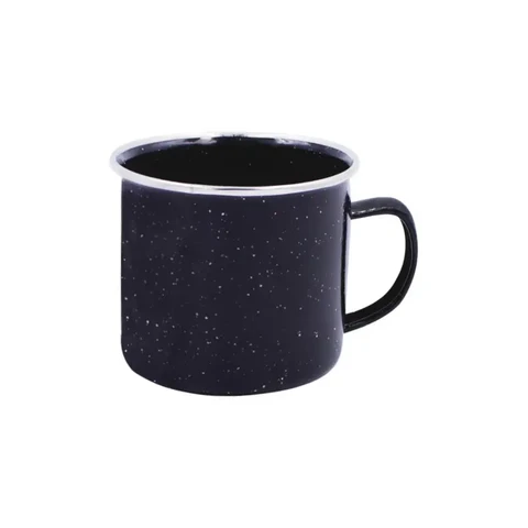 Milestone Camping Mug Enamel Black 350ml