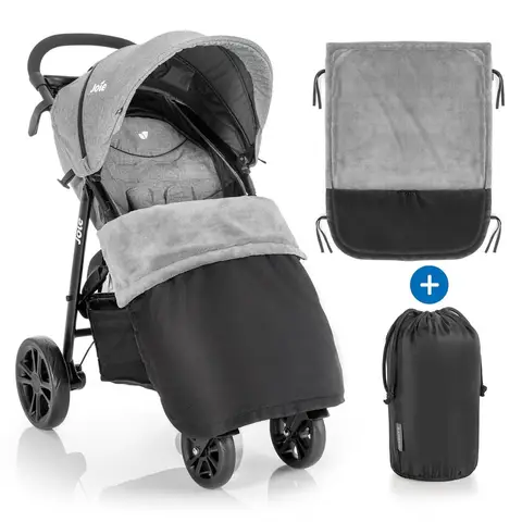 Zamboo Stroller Blanket - Black Grey