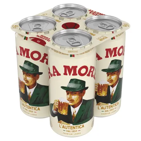 Birra Moretti 4Pk Can - 4.6% 4X440ml