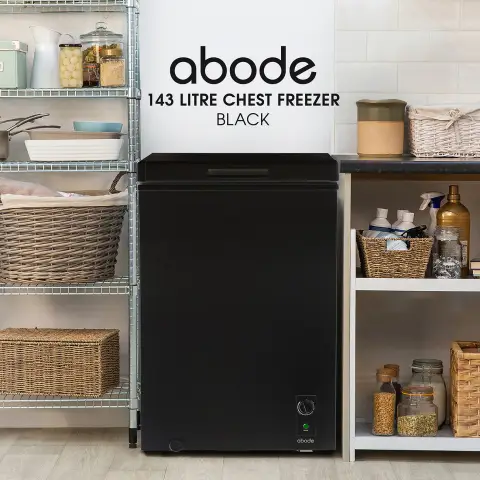 Abode A142CF0E1B 143L Chest Freezer - Black