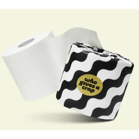 Who Gives A Crap Extra Soft Bamboo Toilet Tissue, 3-Ply, 1 Roll