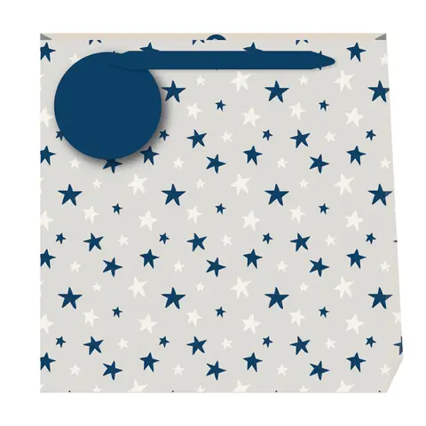 Penny Kennedy Linen Astros Indigo Medium Gift Bag