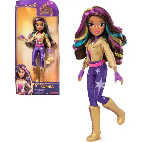 Unicorn Academy modepop Sophia - 24 cm, met 6 accessoires